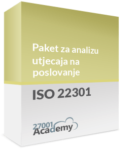 ISO 22301 Paket dokumentacije za analizu utjecaja na poslovanje - 27001Academy