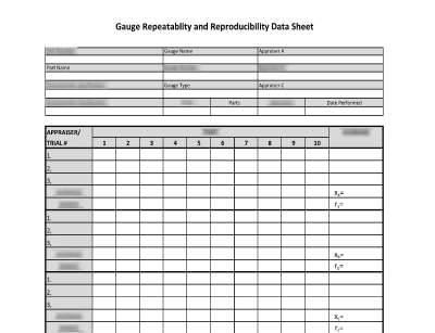 Measurement System Analysis Form - 16949Academy