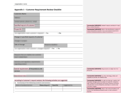 Customer Requirement Review Checklist - 9100Academy