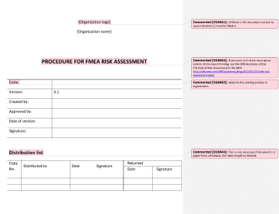 Procedure for FMEA Risk Assessment - 9100Academy
