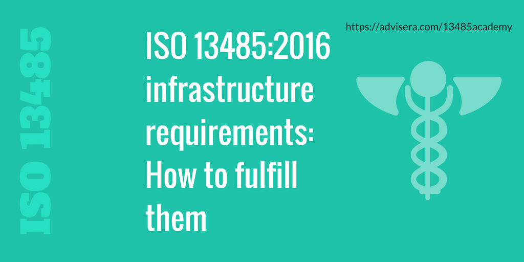 Iso 13485 infrastructure