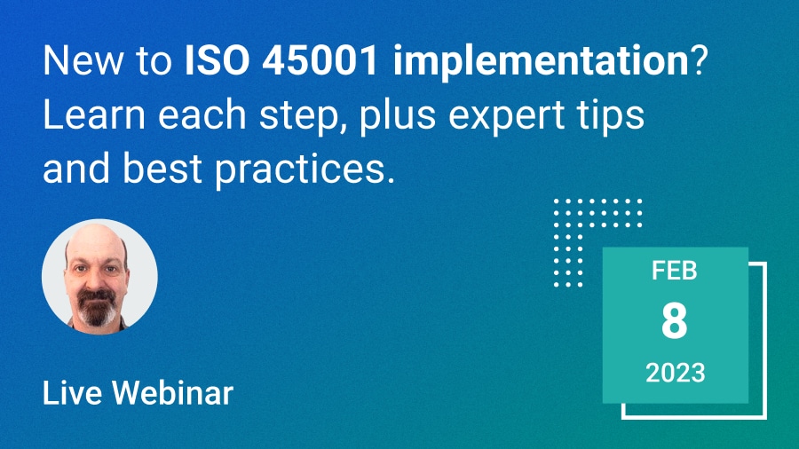 ISO 45001: 12 steps for the OHSMS implementation process [free webinar]