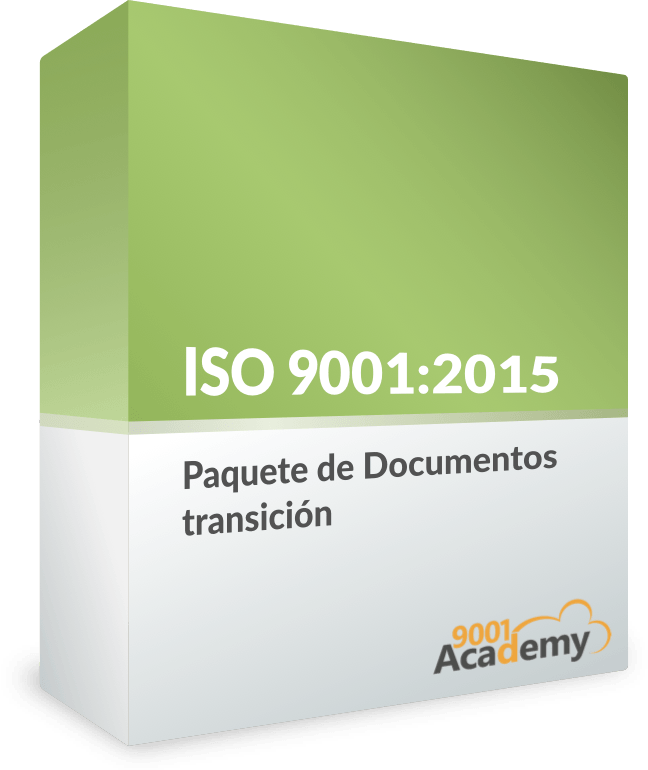 Paquete de documentos transición ISO 9001:2015 - 9001Academy