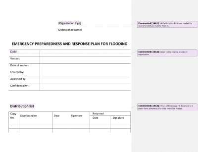 Emergency Preparedness and Response Plan for Flooding - 14001Academy