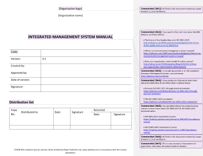 Integrated Management System Manual - 14001Academy