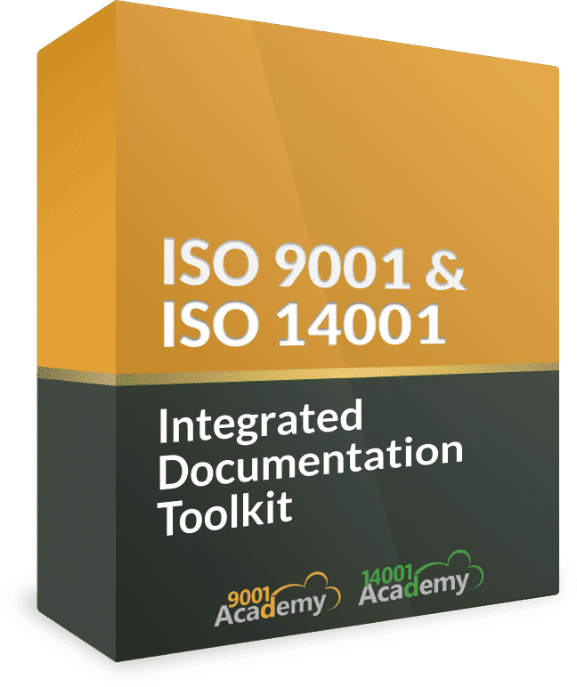 ISO 9001 & ISO 14001 Integrated Documentation Toolkit - 14001Academy