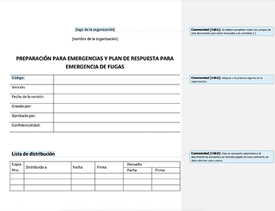Preparación para emergencias y plan de respuesta para emergencia de fugas - 14001Academy