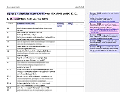 Checklist Interne Audit - 27001Academy