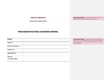 Procedimiento para Auditoría interna (ISO 20000) - 20000Academy