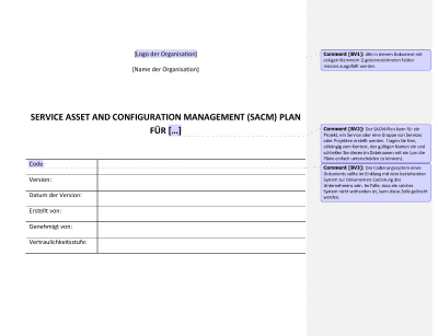 Service Asset and Configuration Management (SACM) Plan - 20000Academy