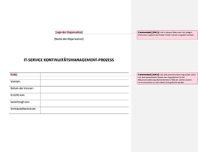 IT-Service Kontinuitätsmanagement-Prozess (ISO 20000) - 20000Academy