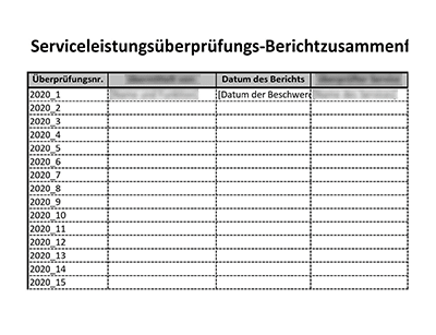 Serviceleistungsüberpruefungs- Bericht (ISO 20000) - 20000Academy