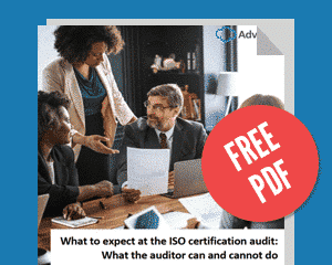 Infographic: The brain of an ISO auditor – What to expect at a certification audit - Advisera