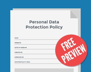 Contents of the Data Protection Policy according to GDPR - Advisera