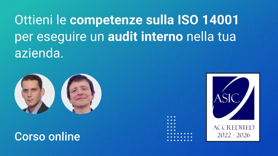 Corso Auditor Interno ISO 14001 - Advisera