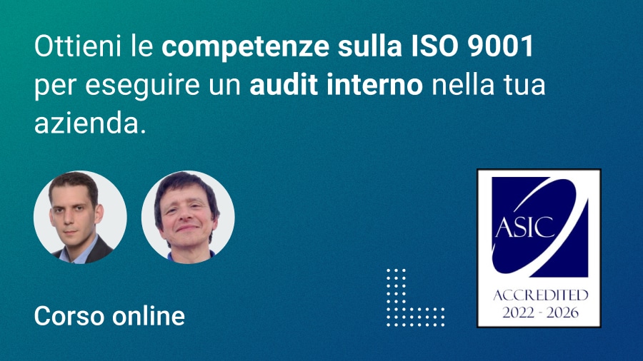 Corso Auditor Interno ISO 14001 - Advisera