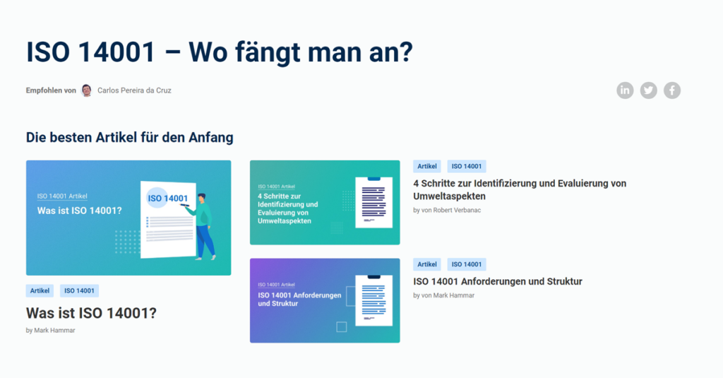 ISO 14001 – Wo fängt man an? - Advisera