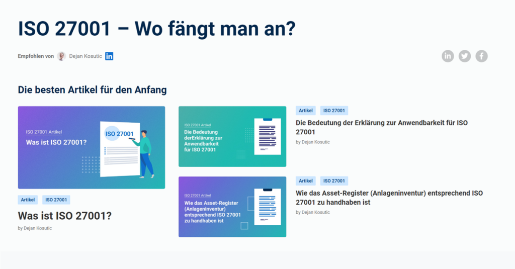 ISO 27001 – Wo fängt man an? - Advisera