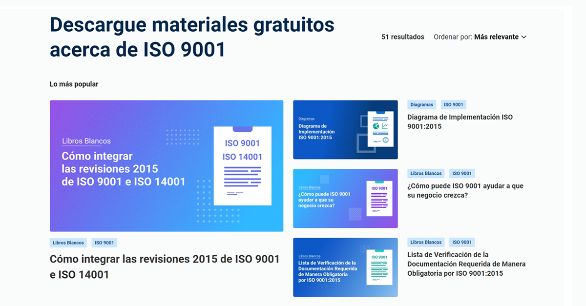 Descargas gratis de ISO 9001 – Rápida y Fácil implementación