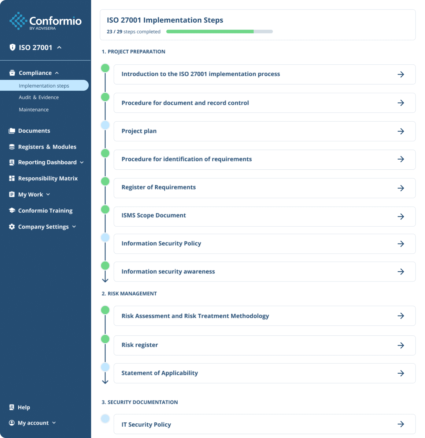 CONFORMIO: ISO 27001 Software for Small Businesses - Advisera