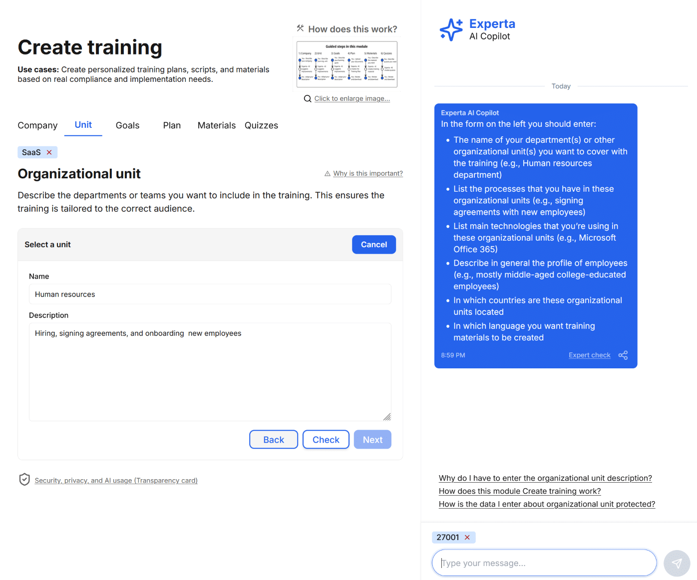 Create training plans & materials with a structured, guided process - Advisera