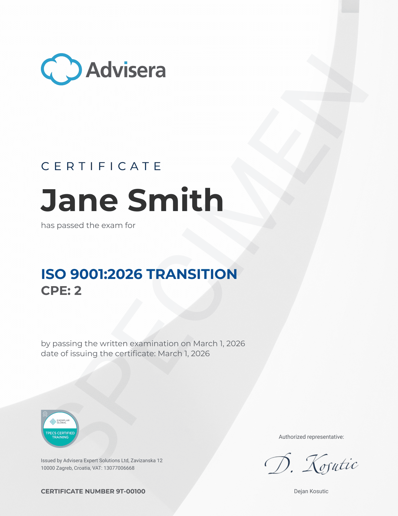 ISO 9001:2026 Transition Course - Advisera