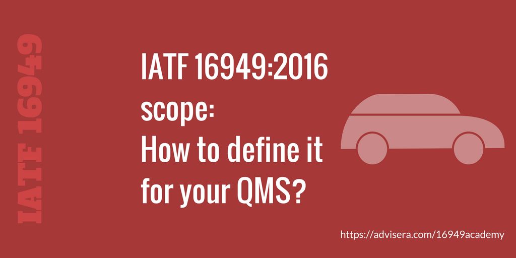 how to determine the scope of the qms