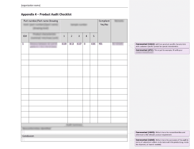 Preview Product Audit Checklist template