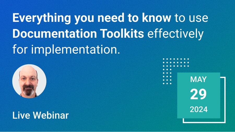 Using a Documentation Toolkit for ISO 45001 implementation [free live webinar]