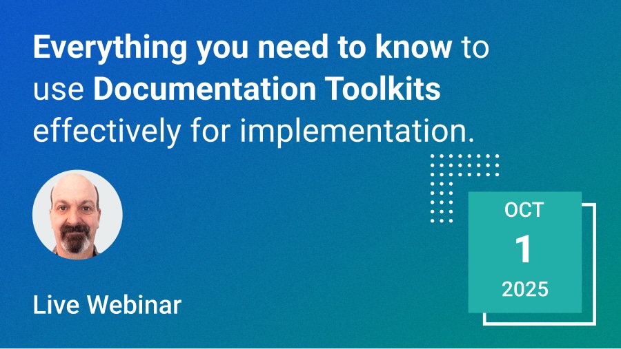 Using a Documentation Toolkit for ISO 45001 implementation [free live webinar]