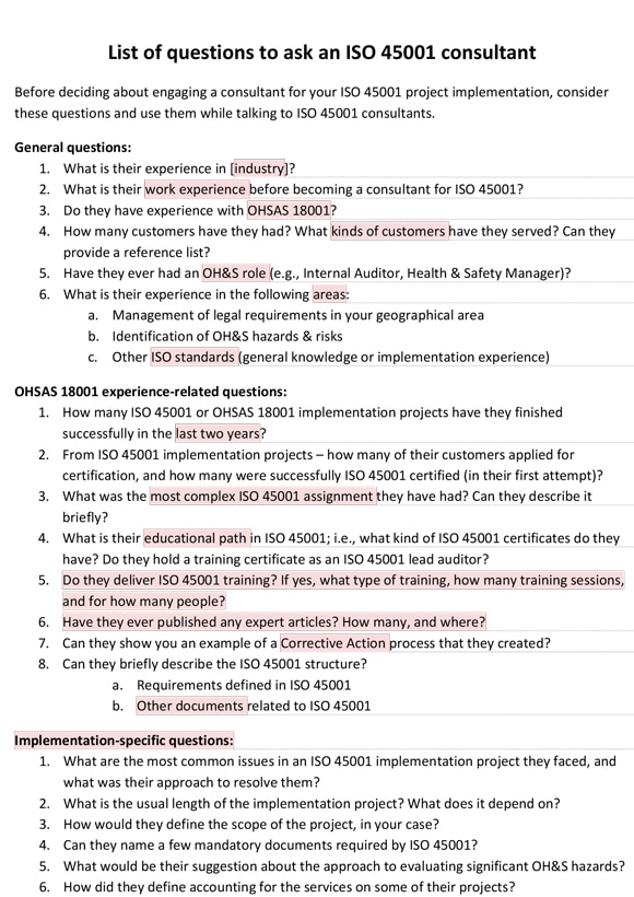 Iso 18001 Standards Free Download Pdf