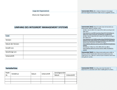 Anwendungsbereich des Integrierten Managementsystems - 14001Academy