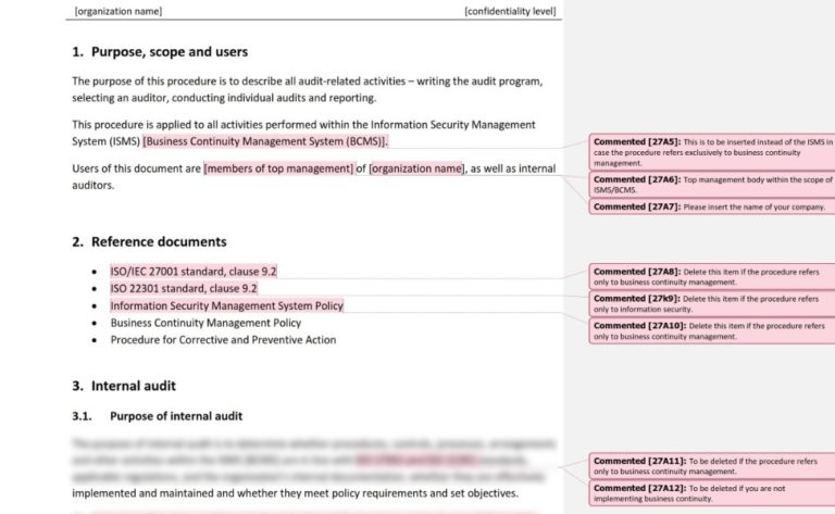 ISO 27001 Internal Audit - Checklist, Explanations, & Guidance