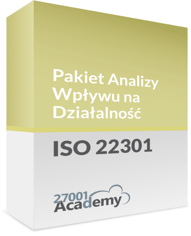 Pakiet Analizy Wpływu na Działalność dla ISO 22301 - 27001Academy
