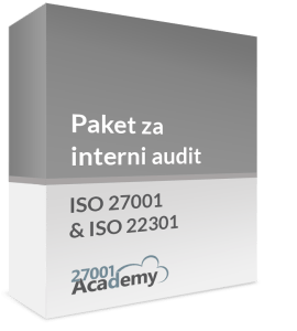 ISO 27001/ISO 22301 Paket dokumentacije za interni audit - 27001Academy