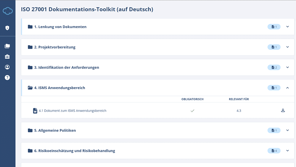 ISO 27001 Dokumentations-Toolkit - 27001Academy