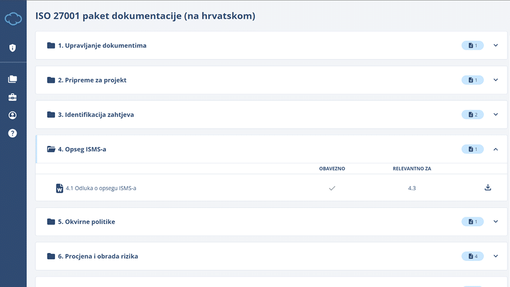 ISO 27001 Paket dokumentacije - 27001Academy