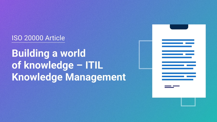 ITIL Knowledge Management principle, form and usage, DIKW